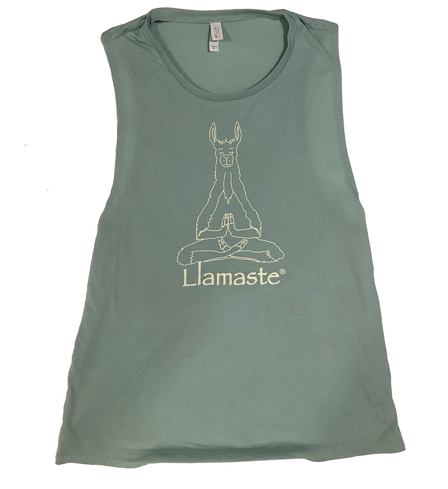 Llamaste Flowey Scoop Muscle Tank (More Colors Available)