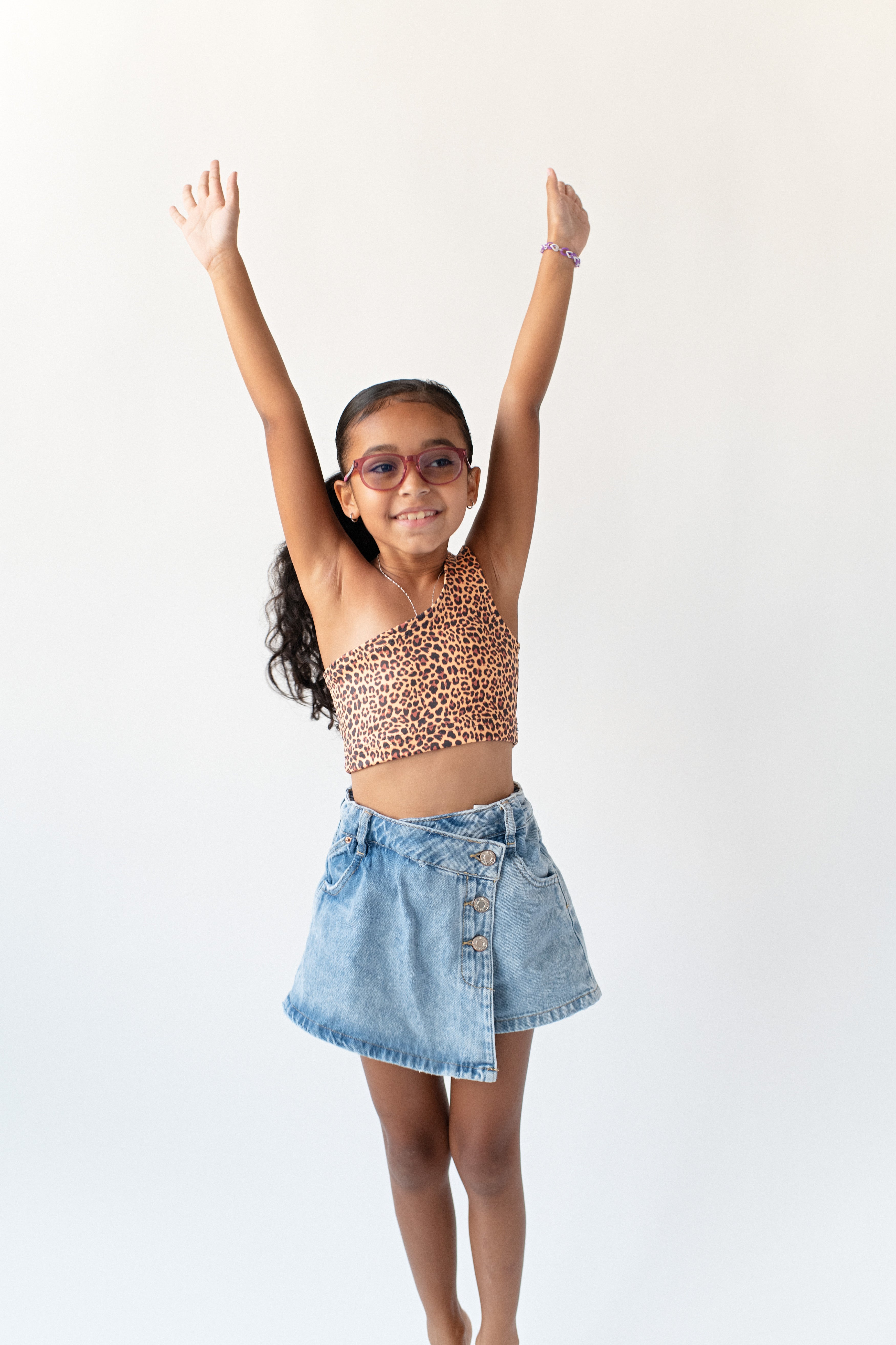 Sunshine In The Studio: Junior's One Shoulder Top (ages 8-14 years old)